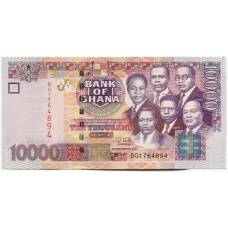 Банкнота 10000 седи 2002 года  Гана (аверс)