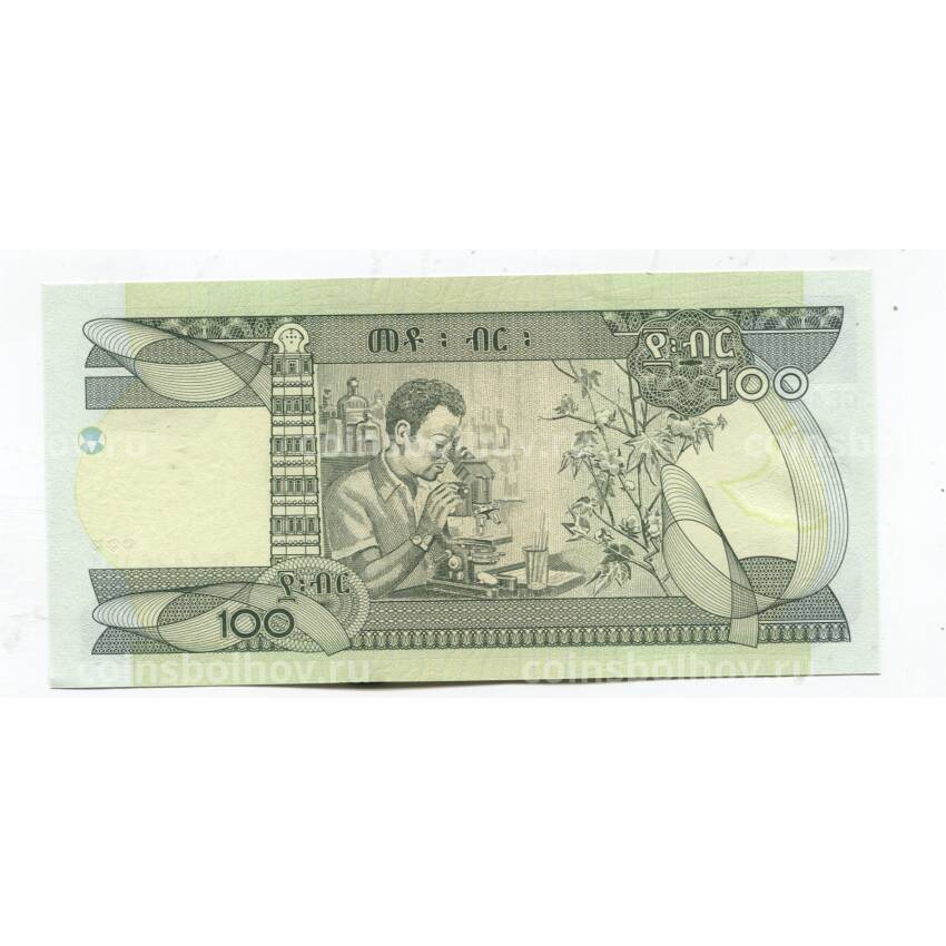 Банкнота 100 быр  Эфиопия (вид 2)