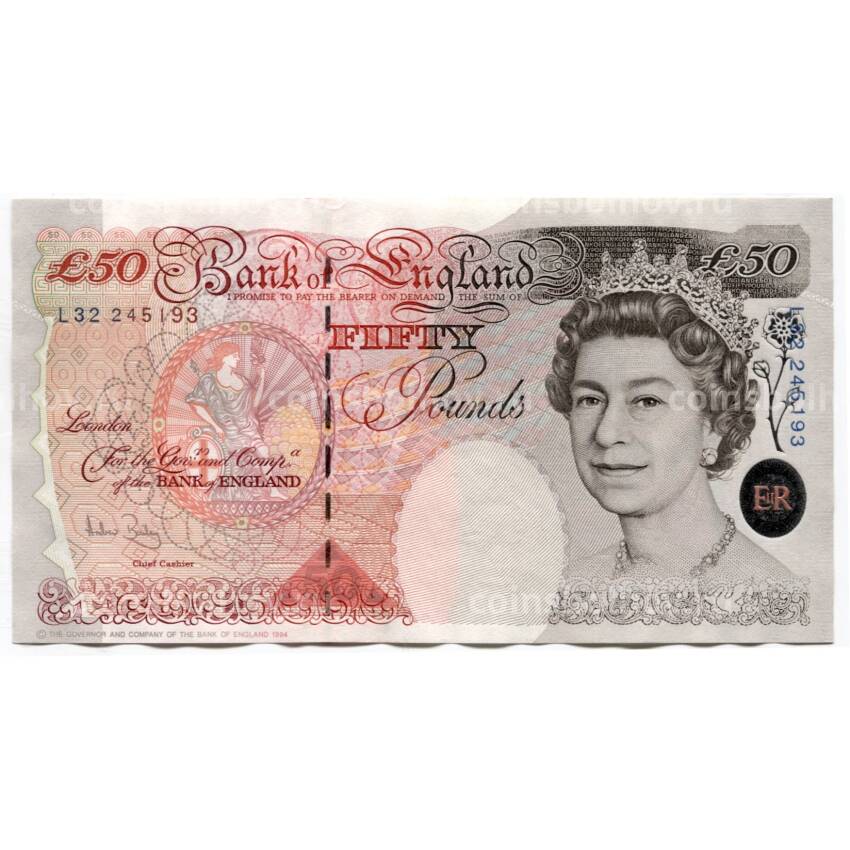 Банкнота 50 фунтов Великобритания