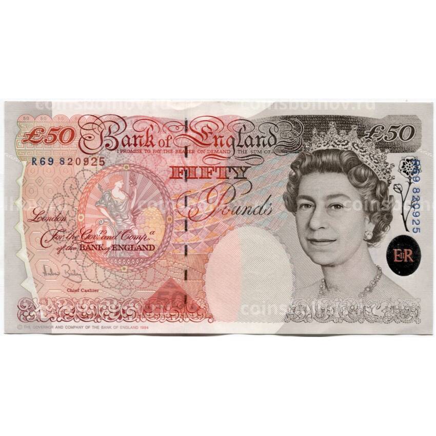 Банкнота 50 фунтов  Великобритания