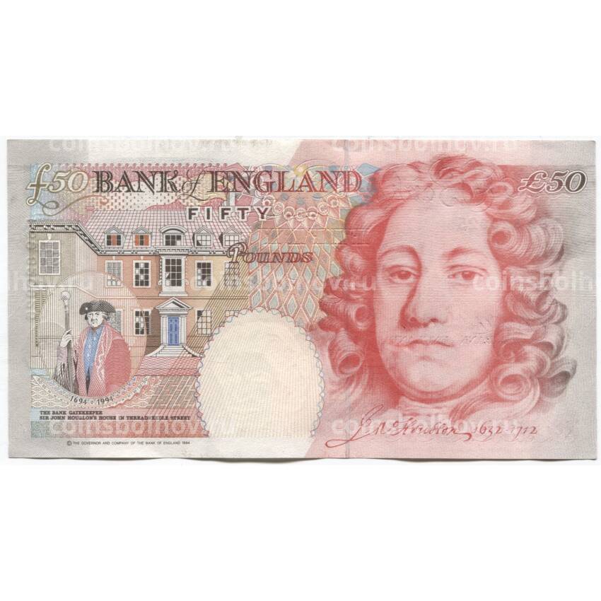 Банкнота 50 фунтов  Великобритания (вид 2)