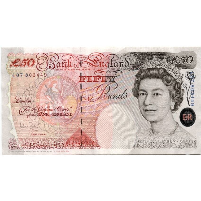 Банкнота 50 фунтов Великобритания