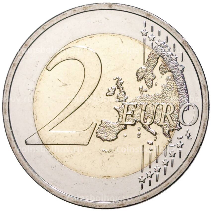 Монета 2 евро 2022 года Словакия —  35 лет программе Эразмус (вид 2)