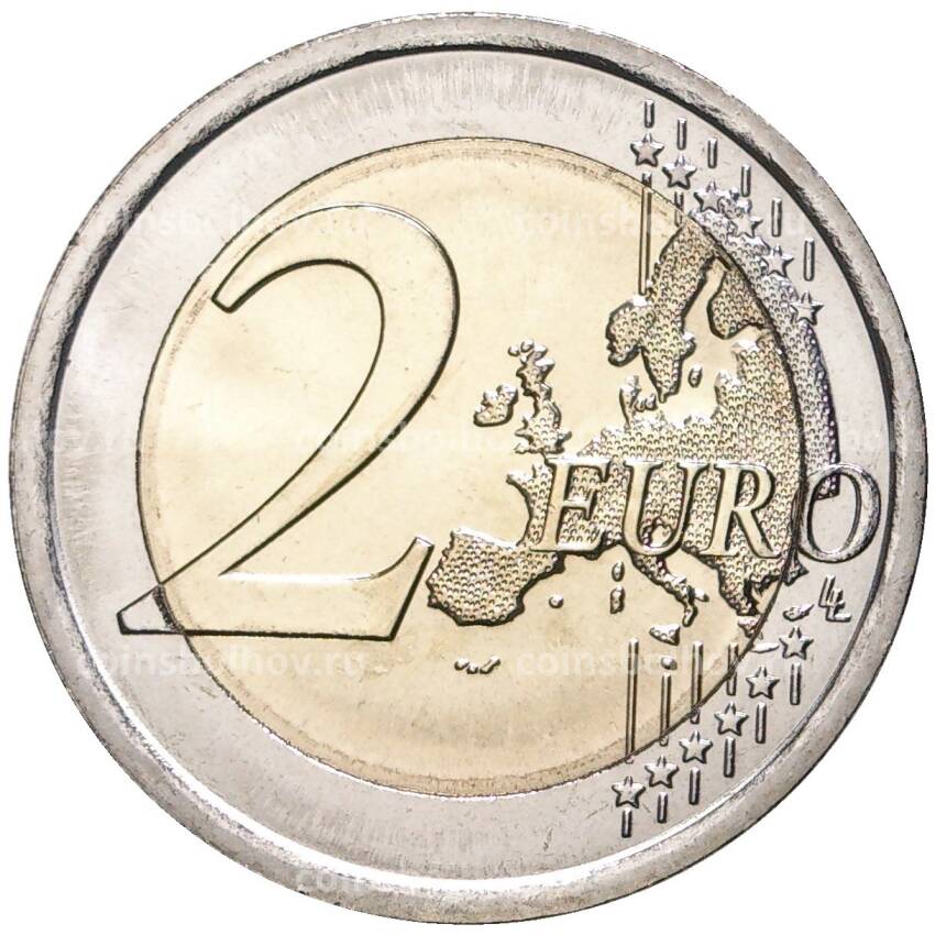 Монета 2 евро 2022 года Италия —  170 лет Итальянской национальной полиции (вид 2)