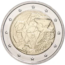 Монета 2 евро 2022 года Германия A —  35 лет программе Эразмус (аверс)