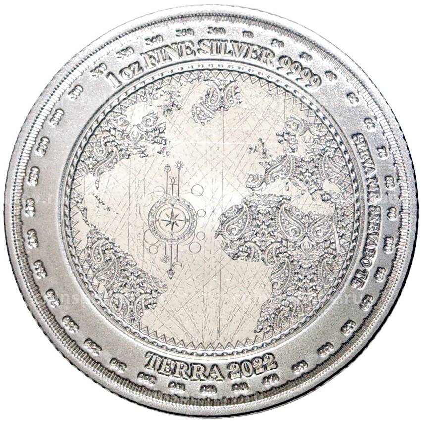 Монета 5 долларов 2022 года Токелау  —  Земля