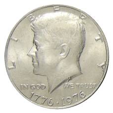 Монета 1/2 доллара (50 центов) 1976 года СШA — 200 лет Независимости (аверс)