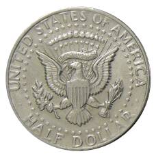 Монета 1/2 доллара (50 центов) 1972 года D CША (реверс)