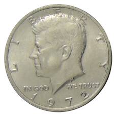 Монета 1/2 доллара (50 центов) 1972 года США (аверс)