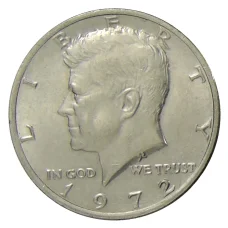 Монета 1/2 доллара (50 центов) 1972 года США (аверс)