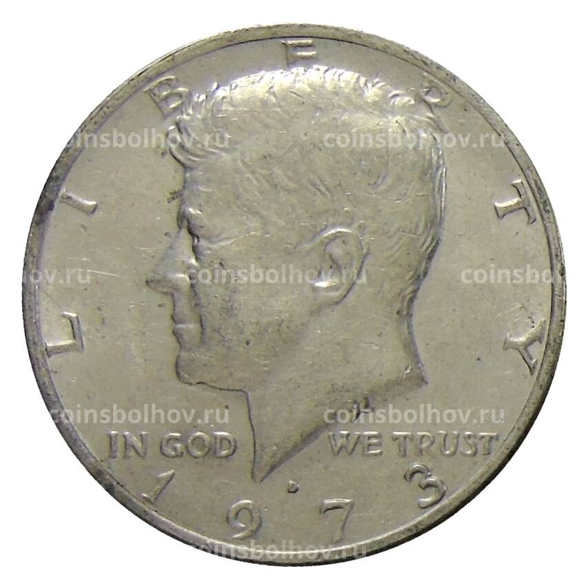 Монета 1/2 доллара (50 центов) 1973 года D США