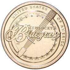 Монета 1 доллар 2022 года D США Американские инновации — Блюграсс (аверс)