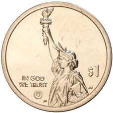 Монета 1 доллар 2022 года D США Американские инновации — Блюграсс (реверс)