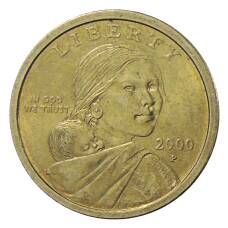 Монета 1 доллар 2000 года P США «Сакагавея — Парящий Орел» (аверс)