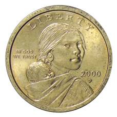 Монета 1 доллар 2000 года P США «Сакагавея — Парящий Орел» (аверс)