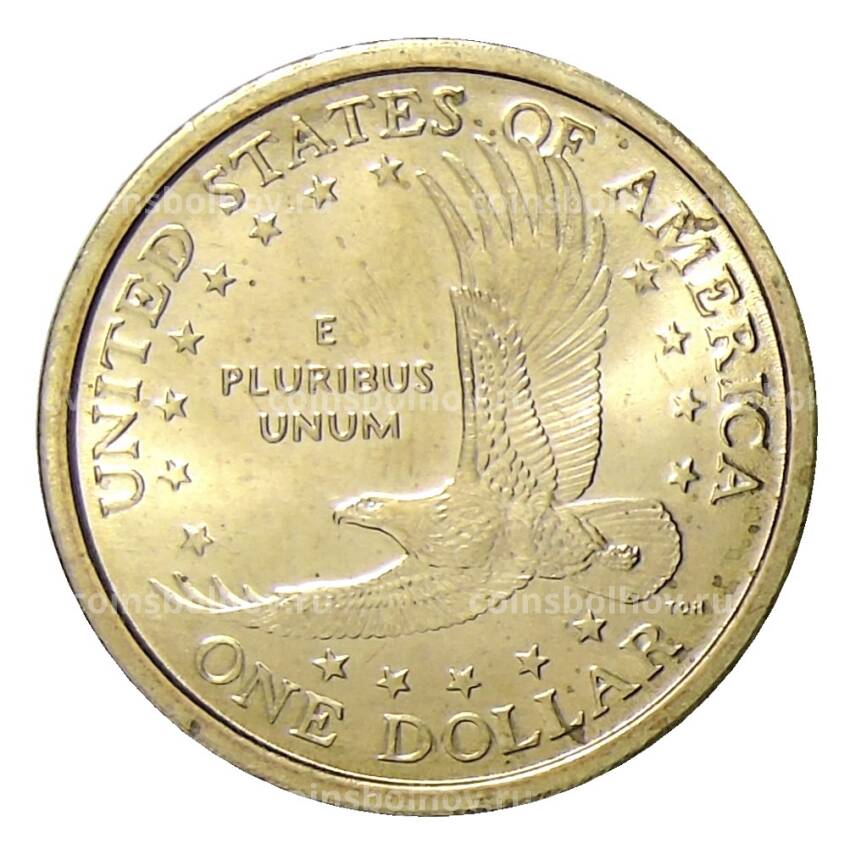 Монета 1 доллар 2000 года P США «Сакагавея — Парящий Орел» (вид 2)