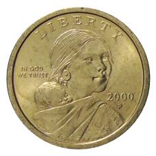 Монета 1 доллар 2000 года P США «Сакагавея — Парящий Орел» (аверс)