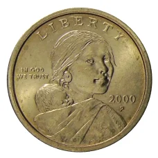 Монета 1 доллар 2000 года P США «Сакагавея — Парящий Орел» (аверс)