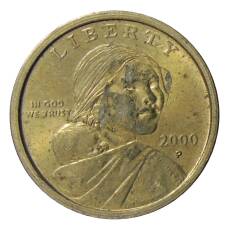 Монета 1 доллар 2000 года P США «Сакагавея — Парящий Орел» (аверс)
