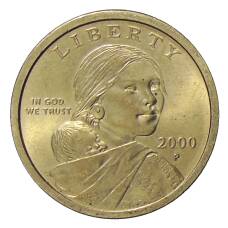 Монета 1 доллар 2000 года P США «Сакагавея — Парящий Орел» (аверс)