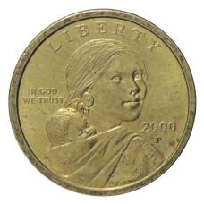 Монета 1 доллар 2000 года P США «Сакагавея — Парящий Орел» (аверс)