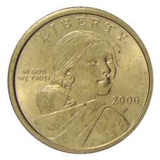 Монета 1 доллар 2000 года P США «Сакагавея — Парящий Орел» (аверс)