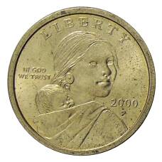 Монета 1 доллар 2000 года P США «Сакагавея — Парящий Орел» (аверс)