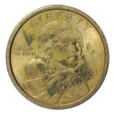 Монета 1 доллар 2000 года P США «Сакагавея — Парящий Орел» (аверс)
