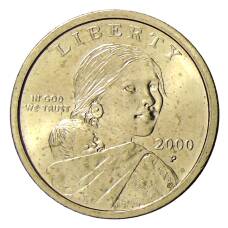 Монета 1 доллар 2000 года P США «Сакагавея — Парящий Орел» (аверс)
