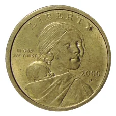 Монета 1 доллар 2000 года P США «Сакагавея — Парящий Орел» (аверс)