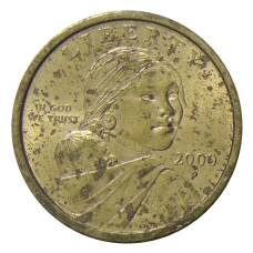 Монета 1 доллар 2000 года P США «Сакагавея — Парящий Орел» (аверс)