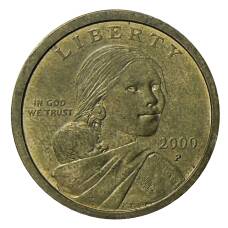 Монета 1 доллар 2000 года P США «Сакагавея — Парящий Орел» (аверс)