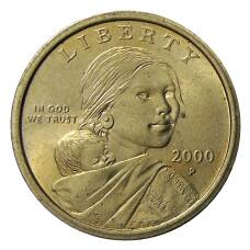 Монета 1 доллар 2000 года P США «Сакагавея — Парящий Орел» (аверс)