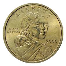 Монета 1 доллар 2000 года P США «Сакагавея — Парящий Орел» (аверс)