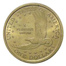 Монета 1 доллар 2000 года D США «Сакагавея — Парящий Орел» (реверс)