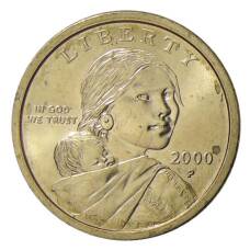 Монета 1 доллар 2000 года P США «Сакагавея — Парящий Орел» (аверс)