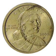 Монета 1 доллар 2000 года P США «Сакагавея — Парящий Орел» (аверс)