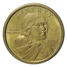 Монета 1 доллар 2000 года P США «Сакагавея — Парящий Орел» (аверс)