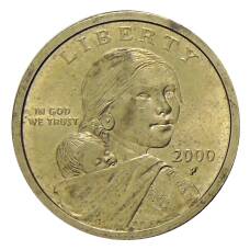 Монета 1 доллар 2000 года P США «Сакагавея — Парящий Орел» (аверс)