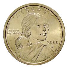 Монета 1 доллар 2000 года P США «Сакагавея — Парящий Орел» (аверс)