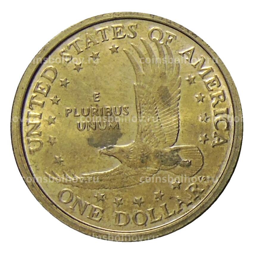 Монета 1 доллар 2001 года P США «Сакагавея — Парящий Орел» (вид 2)