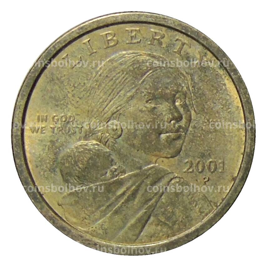 Монета 1 доллар 2001 года P США «Сакагавея — Парящий Орел»