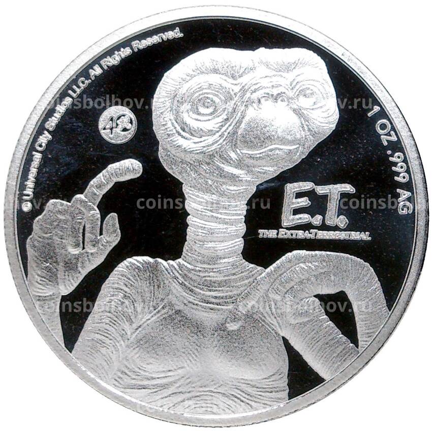 Монета 2 доллара 2022 года Ниуэ —  40 лет фильму «Инопланетянин»