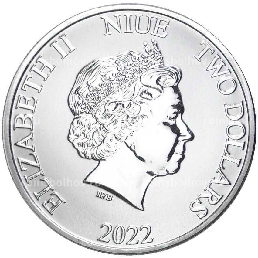 Монета 2 доллара 2022 года Ниуэ —  DC Comics — Флэш (вид 2)