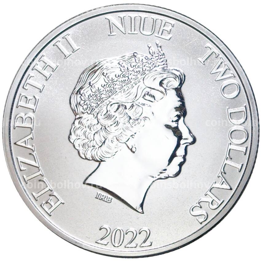 Монета 2 доллара 2022 года Ниуэ - Пираты Карибского моря - Месть королевы Анны (вид 2)