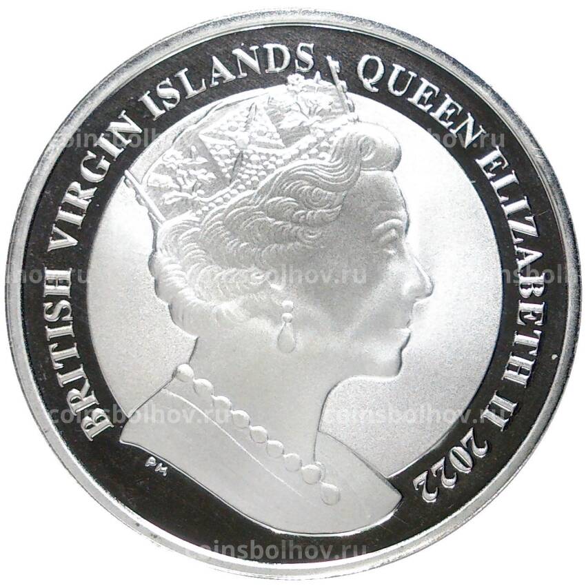 Монета 1 доллар 2022 года Британские Виргинские Острова —  Пегас (вид 2)