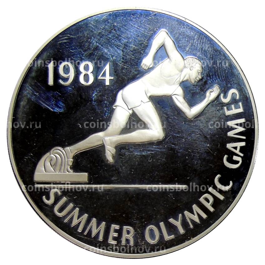 Монета 25 долларов 1984 года Ямайка —  XXIII летние Олимпийские игры, Лос-Анджелес 1984