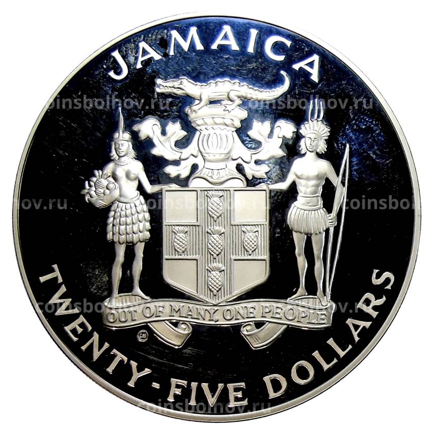 Монета 25 долларов 1984 года Ямайка —  XXIII летние Олимпийские игры, Лос-Анджелес 1984 (вид 2)