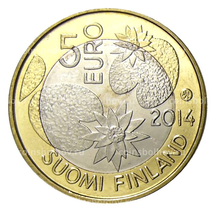 Монета 5 евро 2014 года Финляндия — Северная природа — Дикая природа (вид 2)