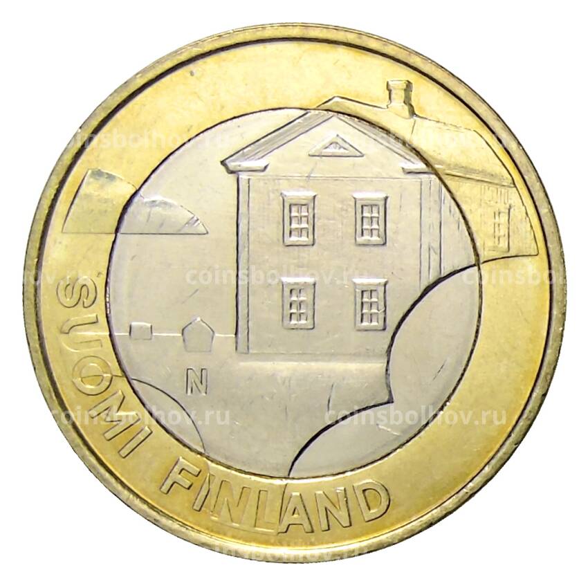 Монета 5 евро 2013 года Финляндия — Исторические регионы Финляндии. Строения — Остроботния